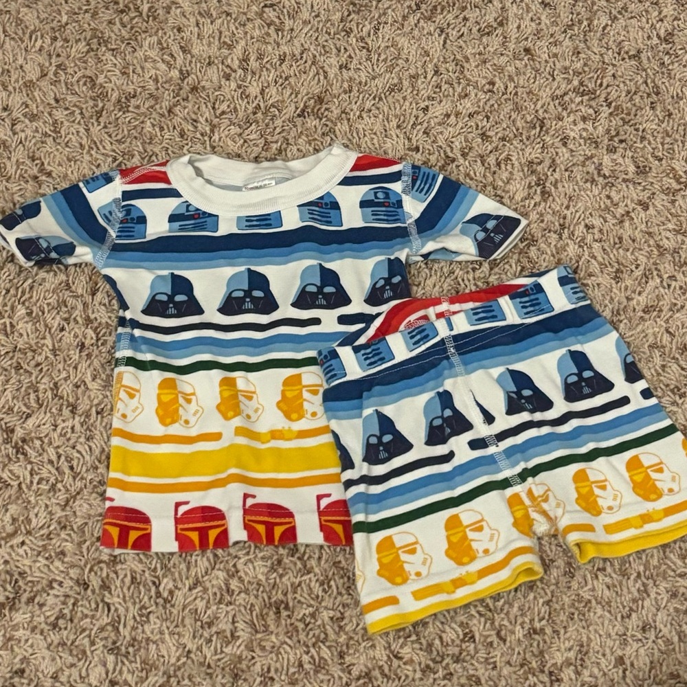 Hanna Andersson Star Wars Short Sleeve Pajama Set Size 18-24